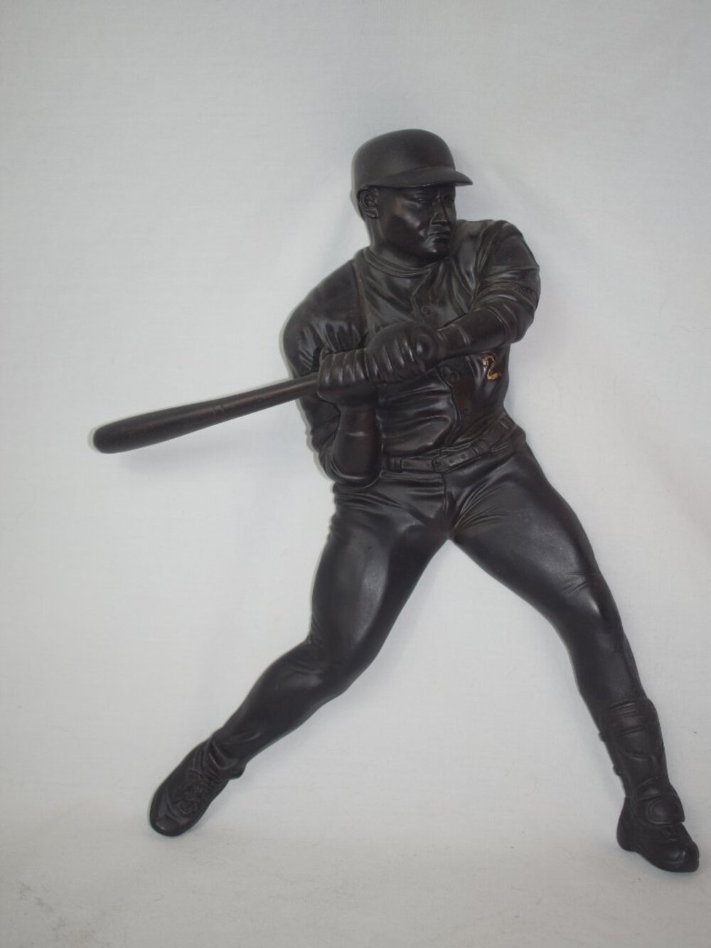 VTG Hobby Lobby Resin 3D Baseball Player At Bat Wall Hanging